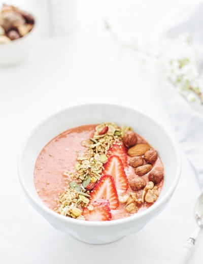 Jahodová smoothie miska + giveaway