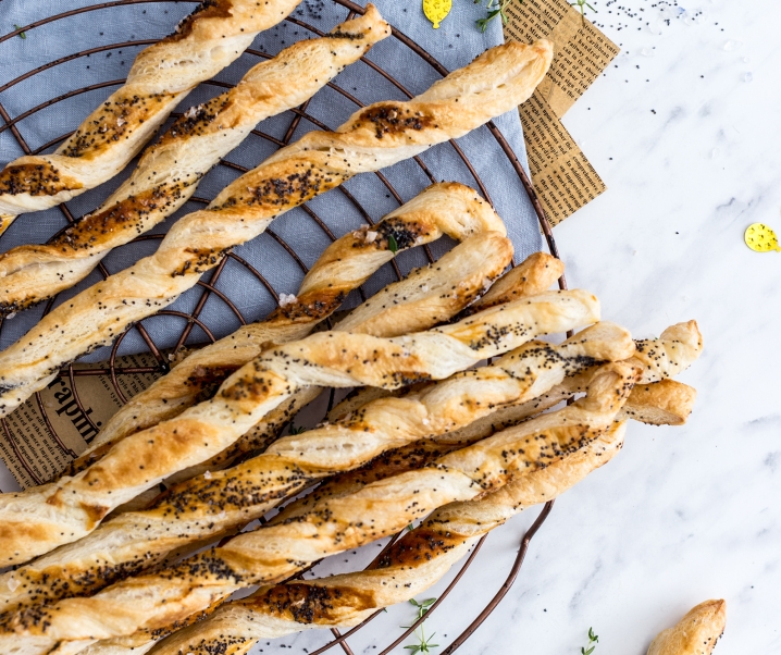 Makové tyčinky a uhorkové jednohubky