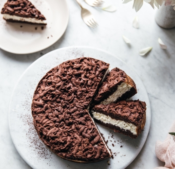 Strúhaný tvarohový koláč