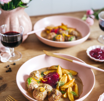 Domáce švédske mäsové guličky köttbullar