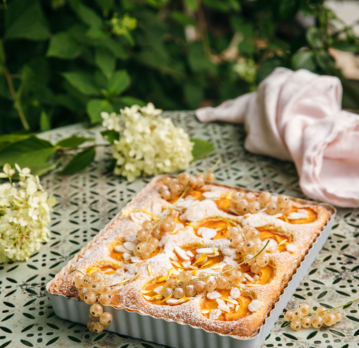 Marhuľový tart s mandľovým krémom